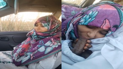 Muslim Girl Lovely Blowjob On The Car Free